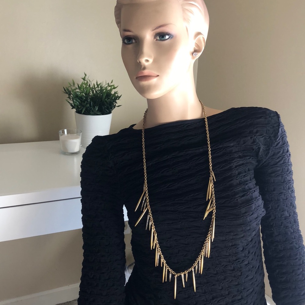ECJ Long Fringe Necklace